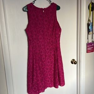 Fuchsia Lace Dress